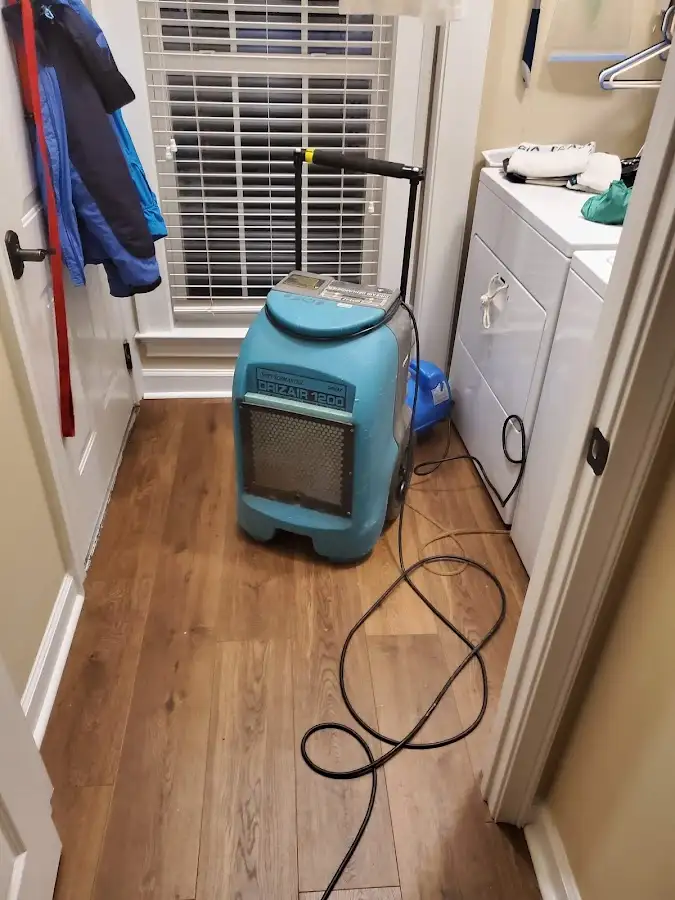 Commercial dehumidifier deployed for Crawl Space Restoration in Haiku-Pauwela